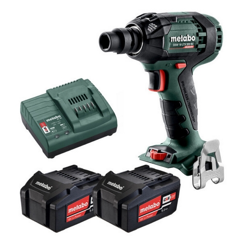 메타보 SSW 18 LTX 300 BL (LiHD 5.2Ah, 배터리 2개)