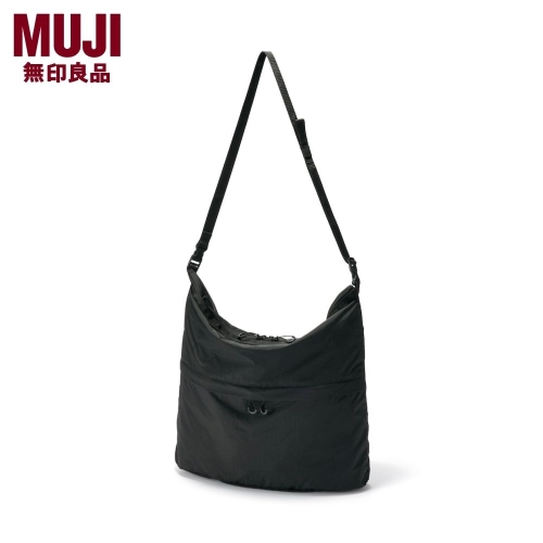 MUJI 타다루 발수 수제 숄더백 대 84545870 블랙 여자 핸드백 가방 봄_이미지