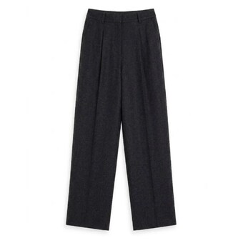 르네크루 여성 26FW 울 실크 카멜 팬츠