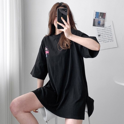아이우먼 폭죽컬러링라운드티셔츠 LIU963M507 빅사이즈_이미지