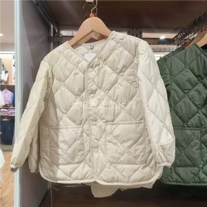 아동복 남아 및 여아 따뜻한 WARM PADDED 재킷 퀼팅 코튼 이너 레이어 세탁기 사용 가능 458886