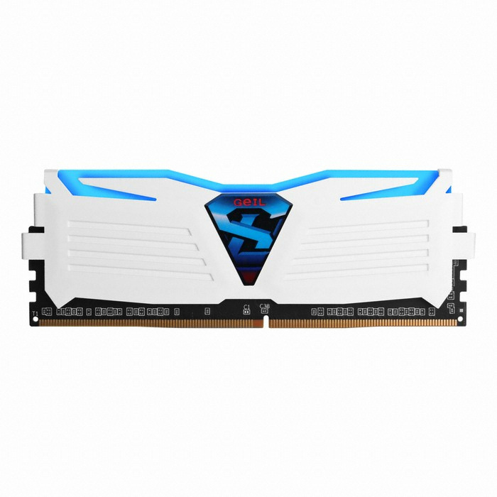 GeIL DDR4-2400 CL15 SUPER LUCE WHITE 블루 패키지 (8GB(4Gx2))_이미지