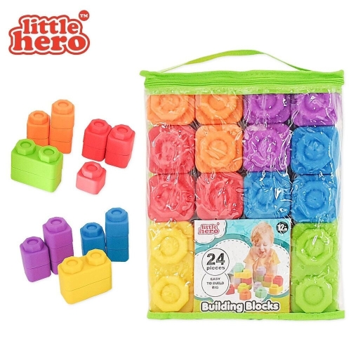리틀히어로 소프트 빌딩블럭30P LH3044 /블럭/놀이/유아/장난감/4세/빅블럭/6세/종이/벽돌/아이들/유치원