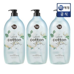 샤워메이트 내추럴 바디워시 클린코튼 1200g (3개)_이미지