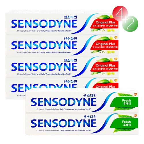 오리지널 플러스 100g x 2개 + 후레쉬 100g x 4개