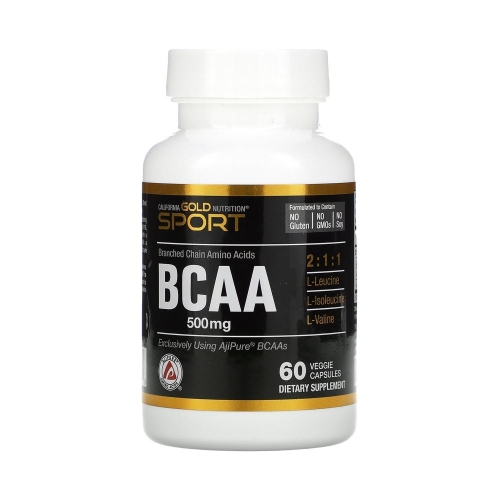 캘리포니아골드뉴트리션 BCAA 500mg 60캡슐 (1개)