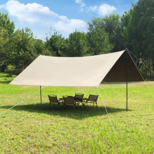 크크라이프 블랙 코팅 렉타 타프