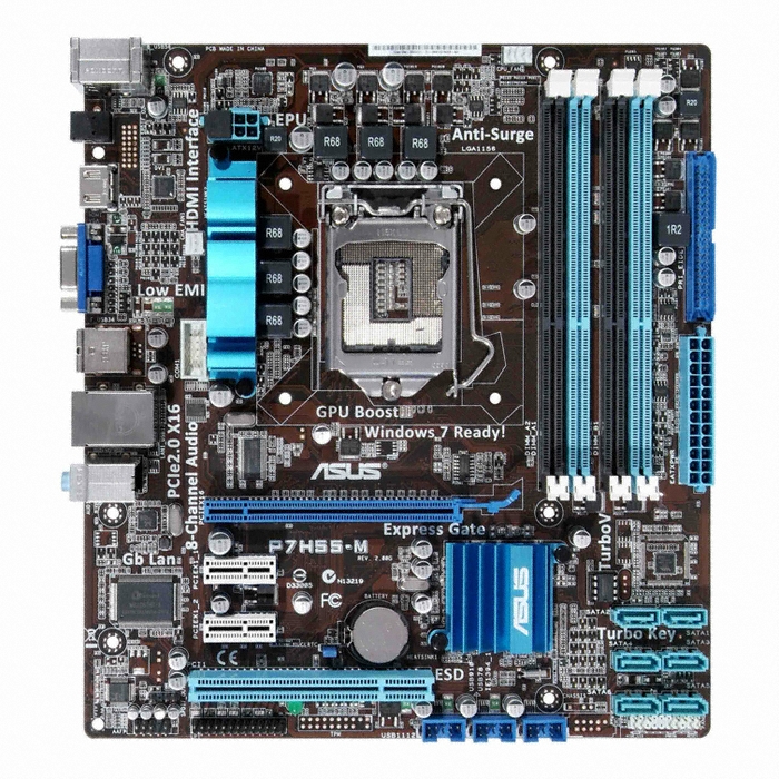 ASUS P7H55-M Level Up(SILENT KNIGHT II LGA1156 + 120mm��) STCOM