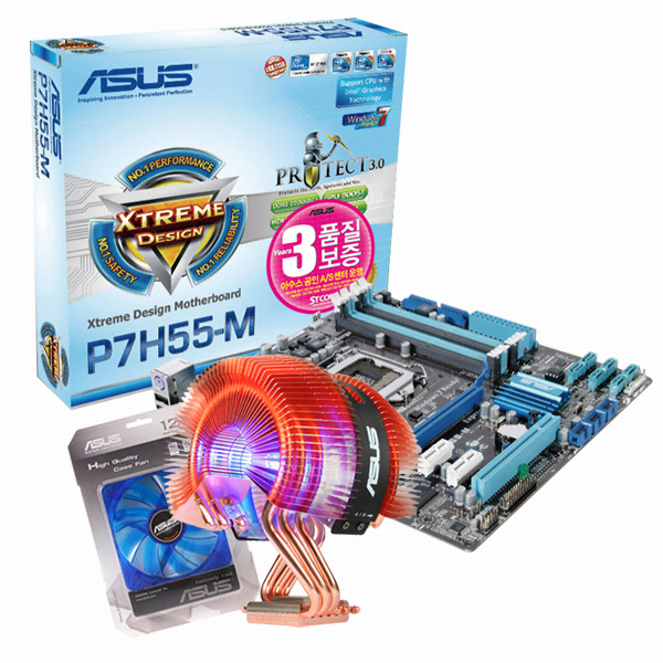 ASUS P7H55-M Level Up(SILENT KNIGHT II LGA1156 + 120mm팬) STCOM_이미지