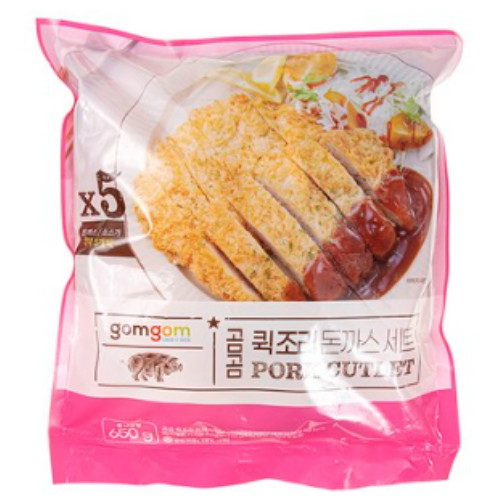 곰곰 퀵조리 돈까스 세트 650g (2개)_이미지