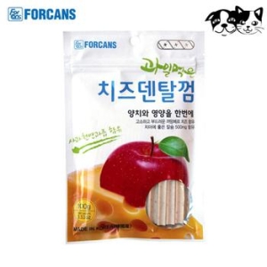 포켄스 과일먹은 치즈덴탈껌 사과 100g (2개)_이미지