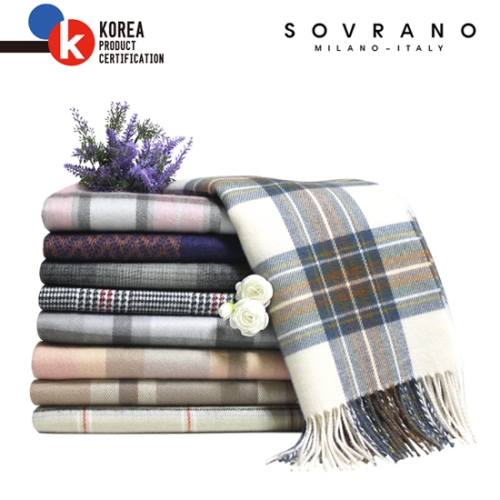 소브라노 소브라노 9종 부모님커플기념일선물 국산체크 머플러 DH-043-2