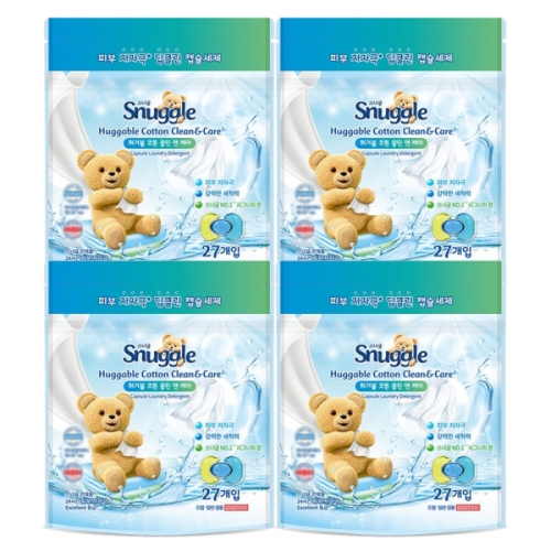 스너글 허거블 코튼 클린 앤 케어 27개입 (4개)_이미지