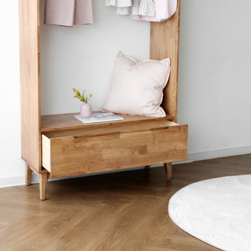 베이직가구 블랙러버 C형 행거 (100cm)_이미지