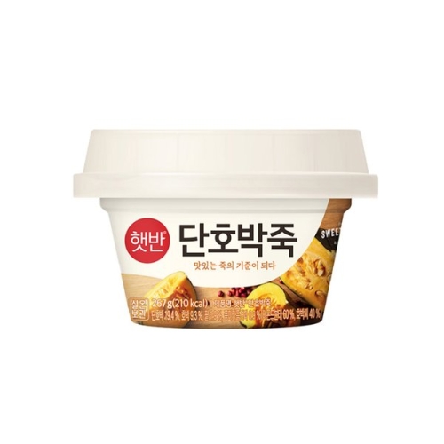 CJ제일제당 햇반 단호박죽 267g (4개)_이미지