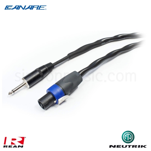  스피콘 to 6.3TS 스피커케이블(11F4FX225B) [1m]