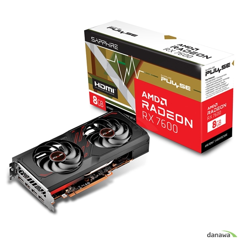 SAPPHIRE 라데온 RX 7600 PULSE OC D6 8GB이미지입니다. 누르면 해당 게시물로 새창이동합니다.