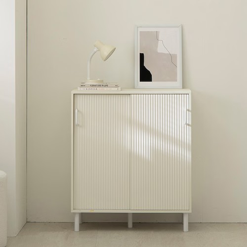 코코 템바보드 슬라이딩도어 다용도 수납장 800