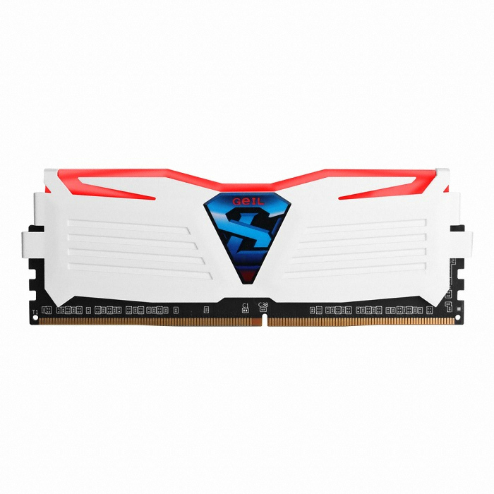 GeIL DDR4-3200 CL16 SUPER LUCE WHITE 레드 패키지 (16GB(8Gx2))_이미지