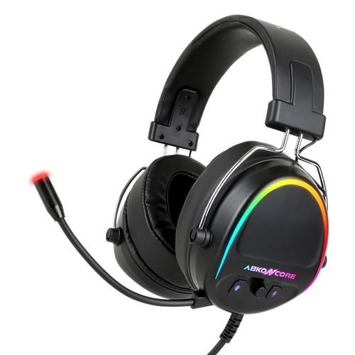 앱코 ABKONCORE B700M ENC 가상 7.1 RGB 스펙트럼 3D 멀티 플랫폼 게이밍 헤드셋
