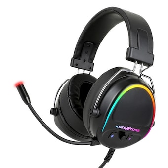 앱코 <b>ABKO</b><b>NCORE</b> B700M ENC 가상 7.1 RGB 스펙트럼 3D 멀티 플랫폼 게이밍 헤드셋