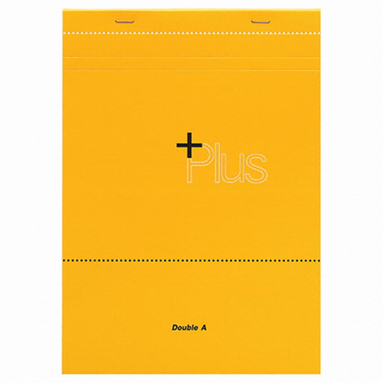 더블에이 플러스 노트패드 A4 옐로우 (1개)_이미지