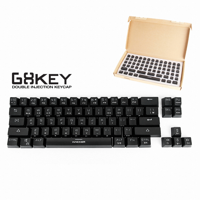 ���� HACKER ���߻��� LED Űĸ(68Ű)