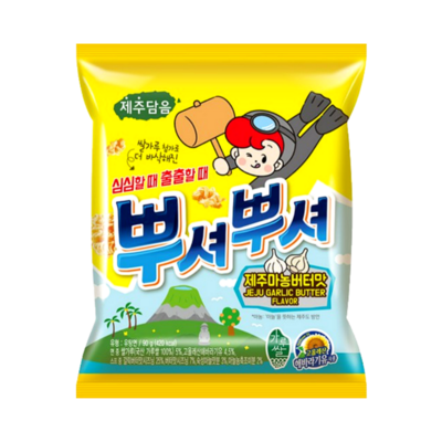 오뚜기 뿌셔뿌셔 제주마농버터맛 90g (10개)