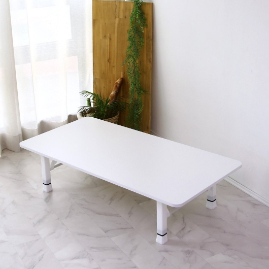 1모던 화이트풍 높이조절 접이식테이블 (120x60cm)