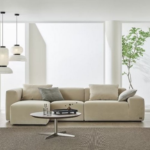 한샘 바흐 709 코너형 토브 패브릭 소파 4인용