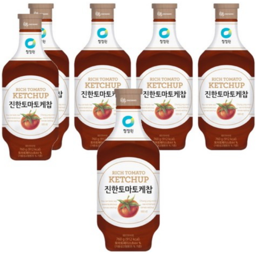 대상 청정원 진한 토마토케찹 760g (6개)