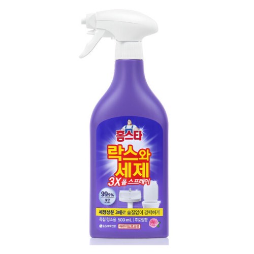 LG생활건강 홈스타 락스와 세제 스프레이 후로랄향 500ml (1개)