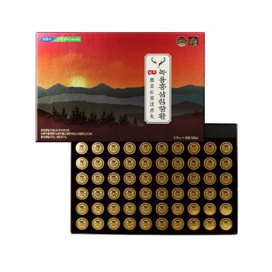 충북인삼농협 발효 녹용 홍삼 침향환 3.75g 60환 (1개)_이미지