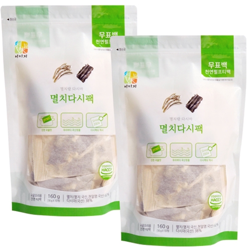 해물 멸치 다시팩 10p 160g 2개
