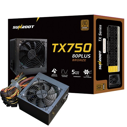 썬루트 TX750 80PLUS브론즈 230V EU