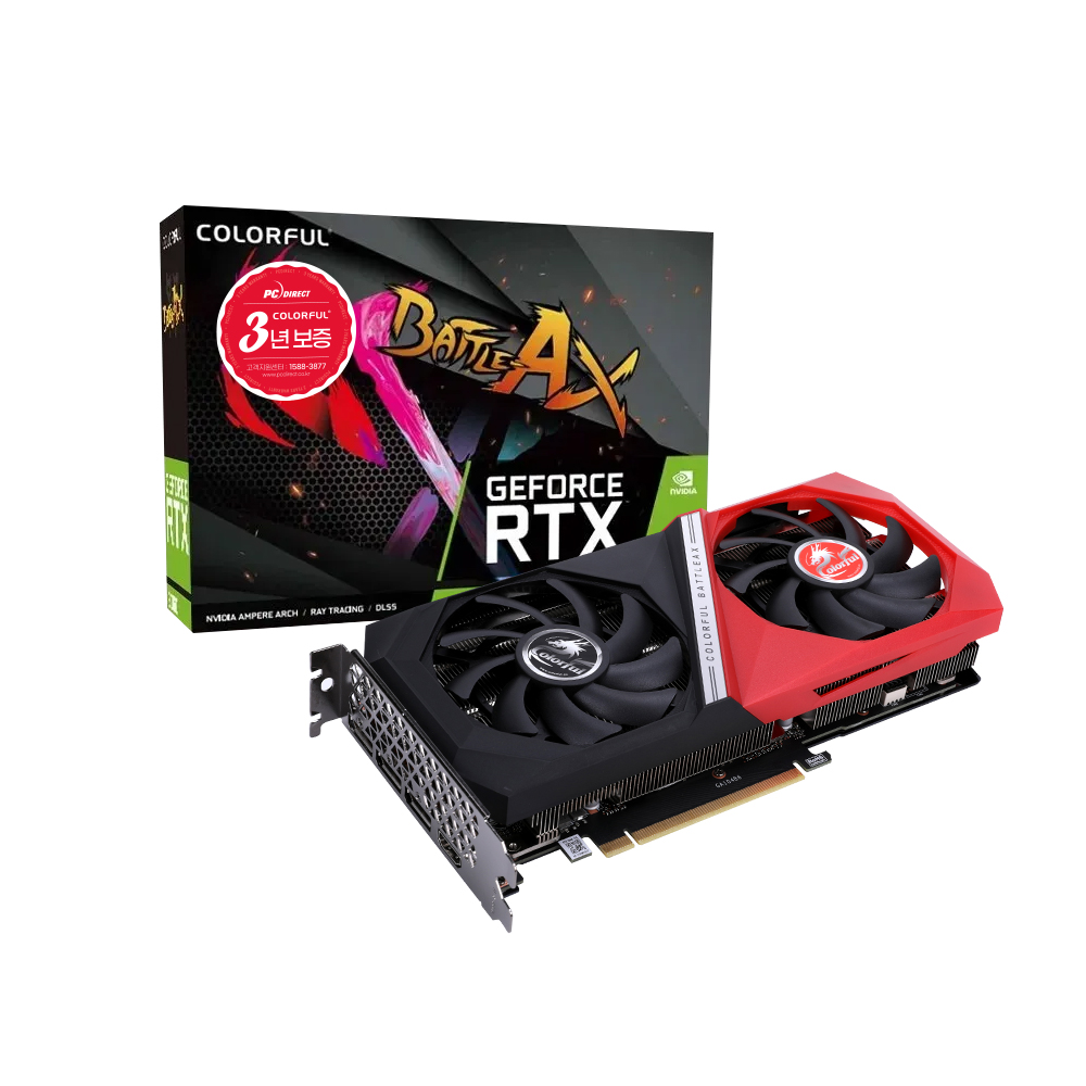 COLORFUL ������ RTX 3060 Battle AX DUO V2 D6 12GB �Ǿ���Ʈ