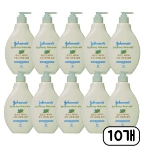 존슨즈베이비 수딩 내추럴 너리싱 로션 펌프형 400ml (10개)_이미지