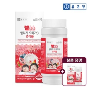 종근당건강 젤튼튼 알티지 오메가3 츄어블 700mg 90캡슐 (2개)