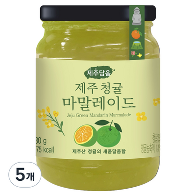 오뚜기 제주담음 제주 청귤 마말레이드 280g (5개)