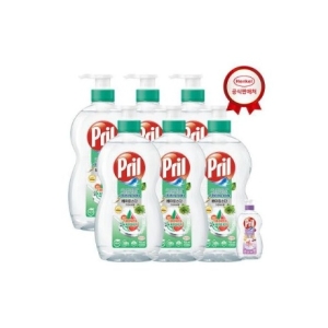 헨켈홈케어 프릴 베이킹소다 주방세제 그린허브 700ml (6개)