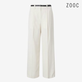 ZOOC 와이드 턱 폴리 팬츠 CR_Z252MSA105_이미지