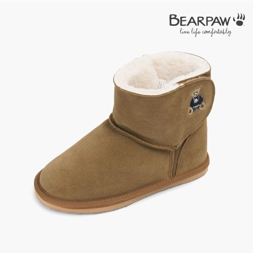베어파우 슈즈 아동 WILLOW BEAR 천연소가죽 벨크로 양털 부츠 K361002PD-K-EGR