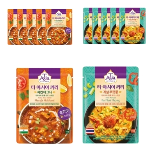 샘표식품 티아시아키친 치킨 마크니 커리6개 + 게살 푸팟퐁 커리6개_이미지