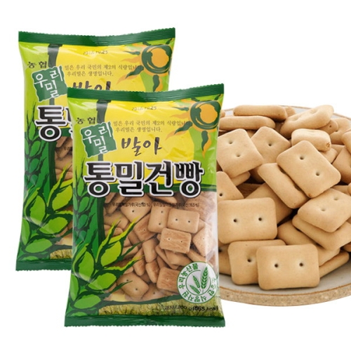 농협 우리밀 통밀건빵 200gx10봉 10개 200g이미지입니다. 누르면 해당 게시물로 새창이동합니다.