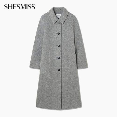 인동에프엔 쉬즈미스 여성 헤링본 발마칸 하이넥 코트 SWHCTP42020