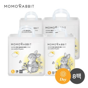 모모래빗 에코컴포트핏 팬티 기저귀 대형-공용 (224매)_이미지