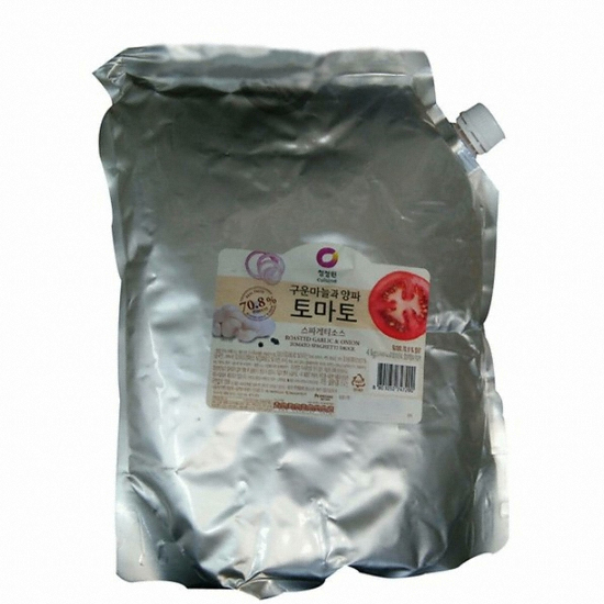 청정원 구운마늘과 양파 토마토 스파게티소스 4kg (1개)