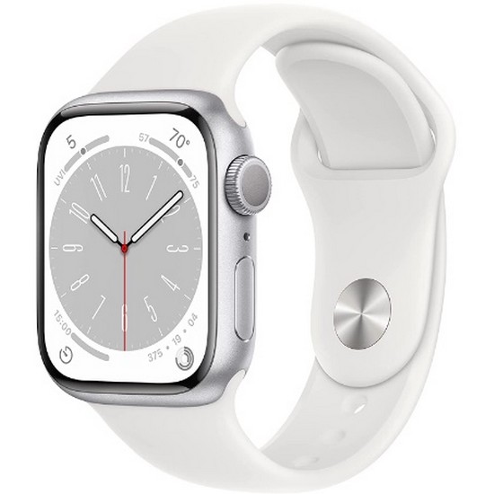 APPLE 워치 시리즈8 45mm 실버 알루미늄 (스포츠밴드)_이미지