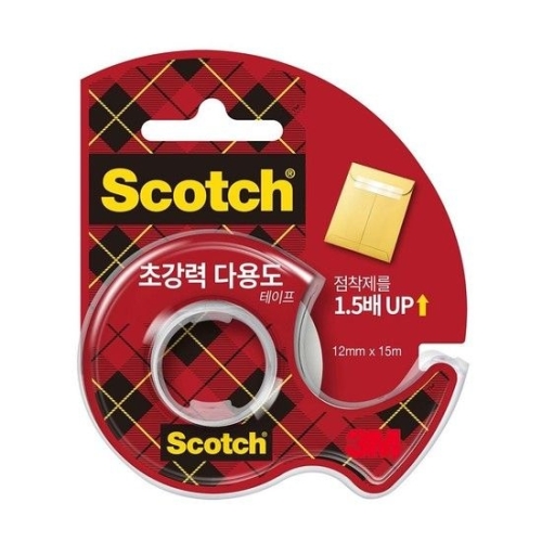 3M 스카치테이프 SH1215D 다용도12mmx15M WT300724190 12EA 자재