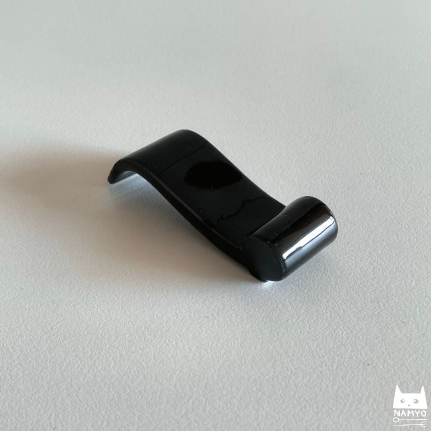블랙 쉼표 수저받침 6.6cm